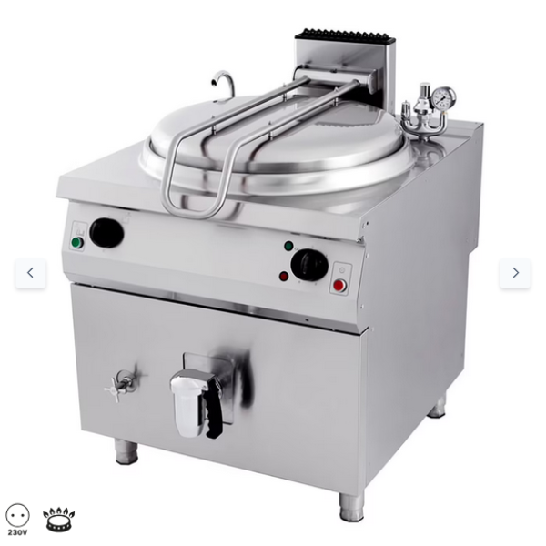  Τηγάνι βρασμού Premium 160L - αέριο - έμμεσο - 80cm πλάτος - 90cm βάθος